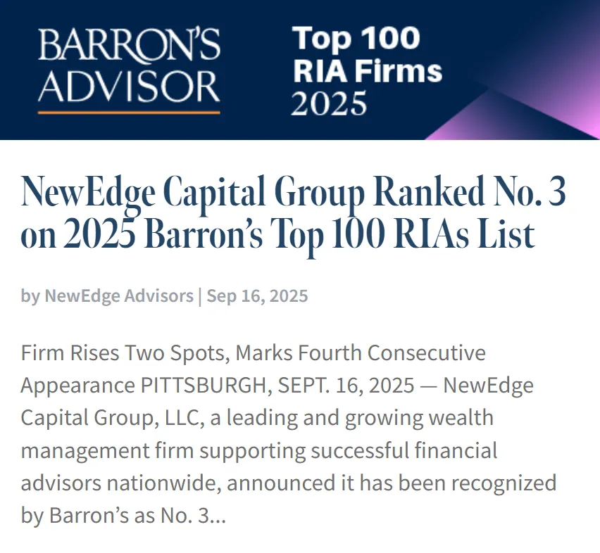 Barron's Advisors Top 100 RIA Firms